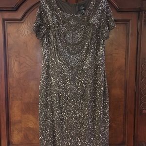 Sequined knee length dress